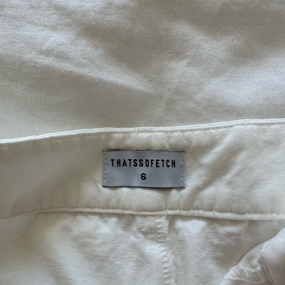 THATSSOFETCH White Cargo Pants - Picture 3 of 3